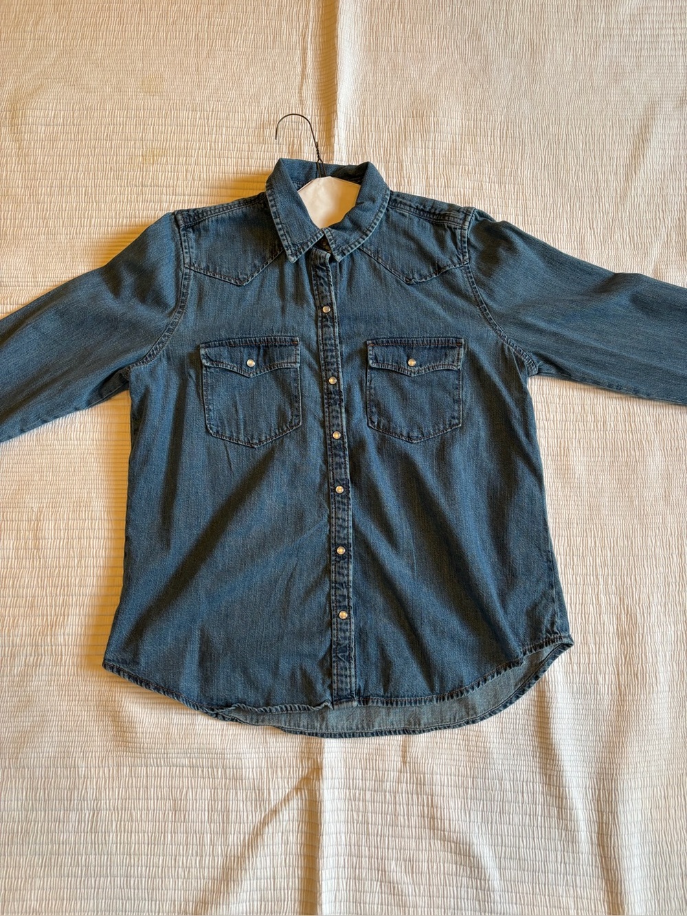Old Navy Medium Blue Denim Shirt